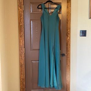 Azazie Jane dark green size A10 bridesmaid dress